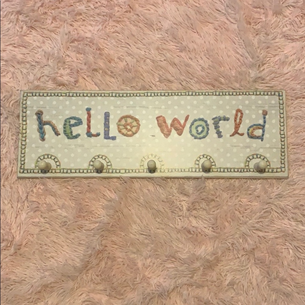 Hello world hanger